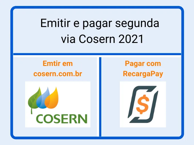 Emitir e pagar segunda via Cosern 2021