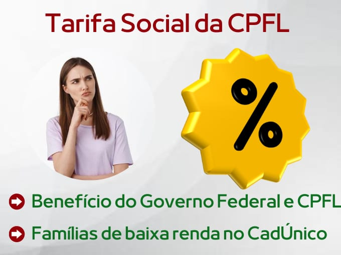 Para tarifa social CPFL inscreva-se no CadÚnico